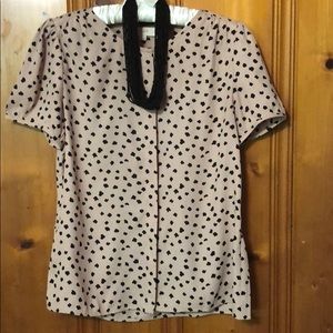 Ann Taylor dot printed top
